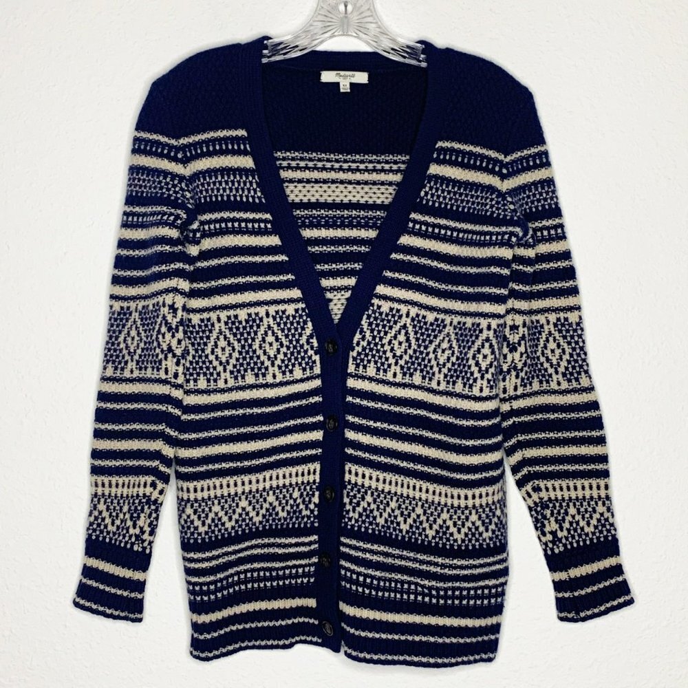 Madewell 100% Merino Wool Button Up Cardigan